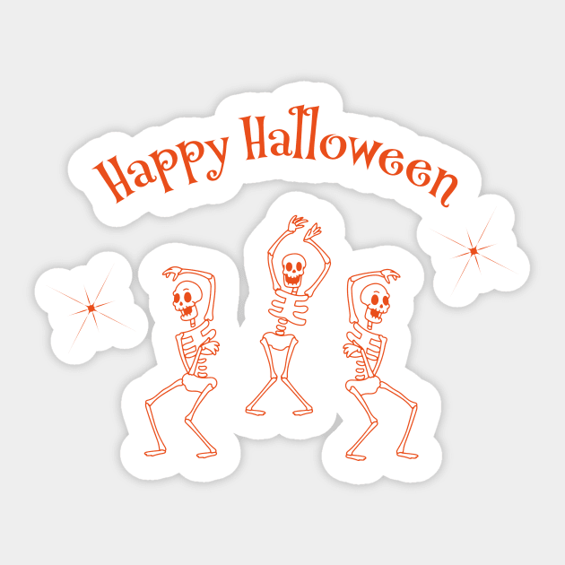 Halloween dancer Sticker by Moreira.art